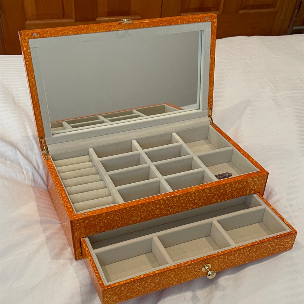 Jonathan Adler Vibrant Orange Jewelry Organizer